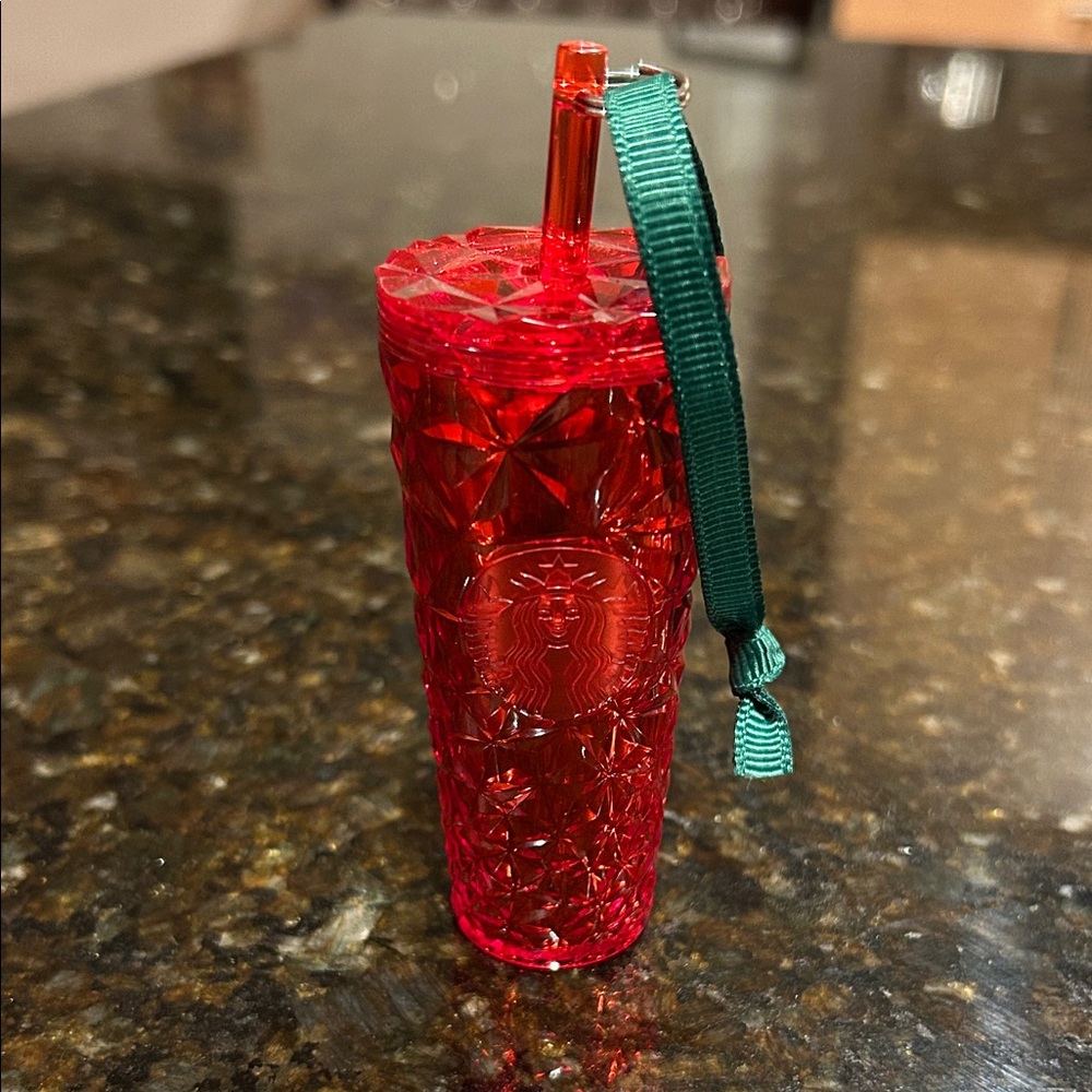 NWOT Starbucks Red Tumbler Ornament